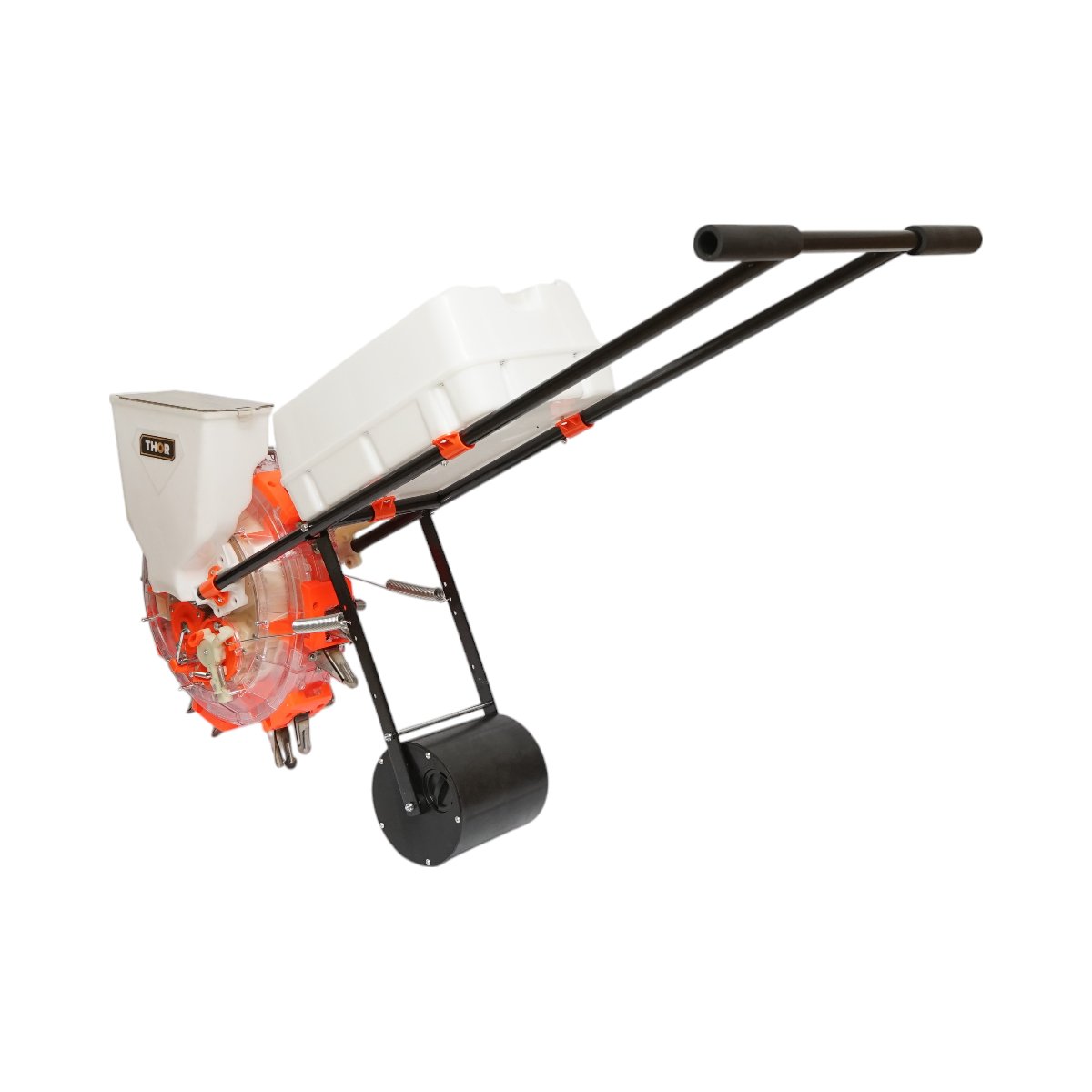 Semanatoare manuala cu 7 dinti, adancime semanare 8cm, rezervor seminte 4L, cutie fertilizare 12L THOR